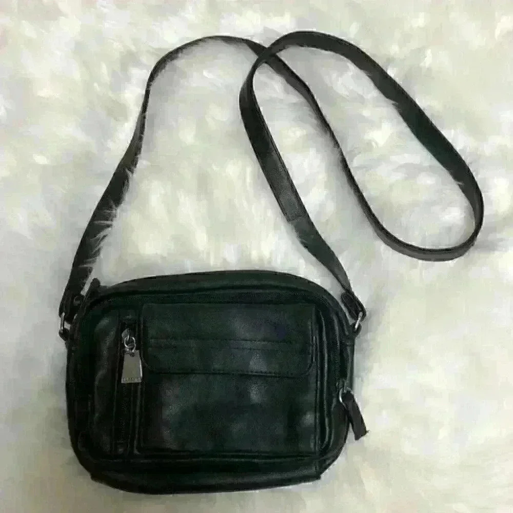 Faux vegan leather Classic Travel Purse Clutch Crossbody Cell Phone